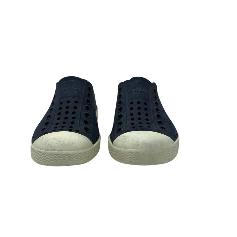Native‎ Kids Jefferson Slip-On Shoes C10 Navy Blue & White Water Summer Shoe 2